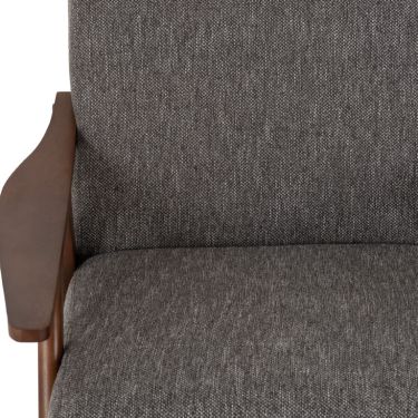 Click Here To Enlarge This Photo Of Kendra Accent Chair Grey Fabric.