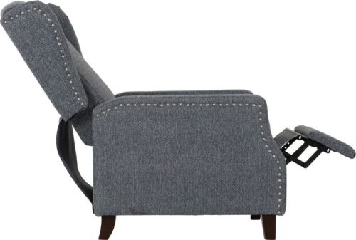 Click Here To Enlarge This Photo Of Kensington Recliner Chair Blue Fabric.