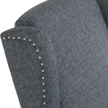 Click Here To Enlarge This Photo Of Kensington Recliner Chair Blue Fabric.