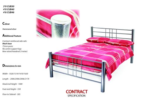 Click Here To Enlarge This Photo Of Cuba Double Bed Frame.