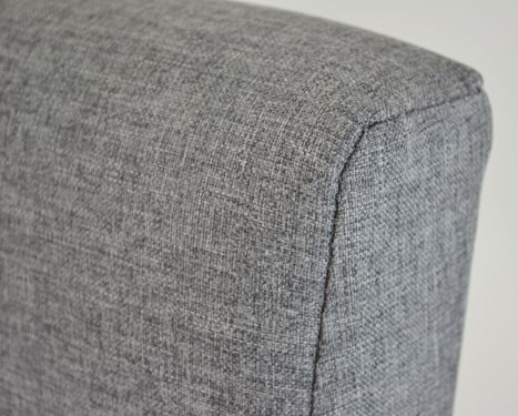 Click Here To Enlarge This Photo Of Texas Grey Fabric Ottoman Frame.