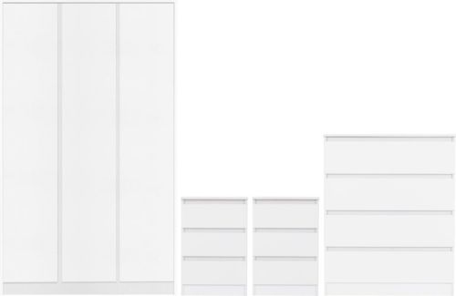 Click Here To Enlarge This Photo Of Malvern 3 Door Wardrobe Bedroom Set.