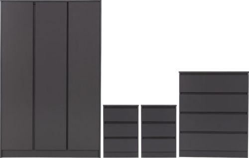 Click Here To Enlarge This Photo Of Malvern 3 Door Wardrobe Bedroom Set.