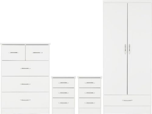 Click Here To Enlarge This Photo Of Nevada 2 Door 1 Drawer Bedroom Set.