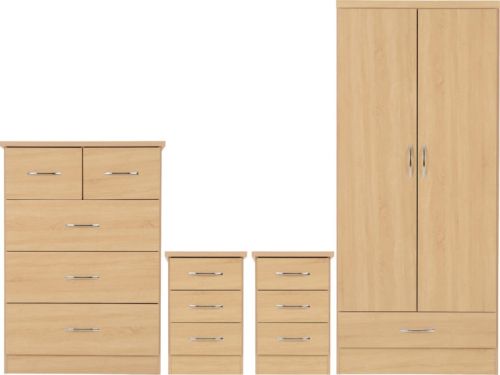 Click Here To Enlarge This Photo Of Nevada 2 Door 1 Drawer Bedroom Set.
