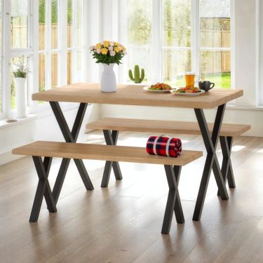 Click Here To Enlarge This Photo Of Buxton Dining Bench Set.