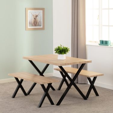 Click Here To Enlarge This Photo Of Buxton Dining Bench Set.