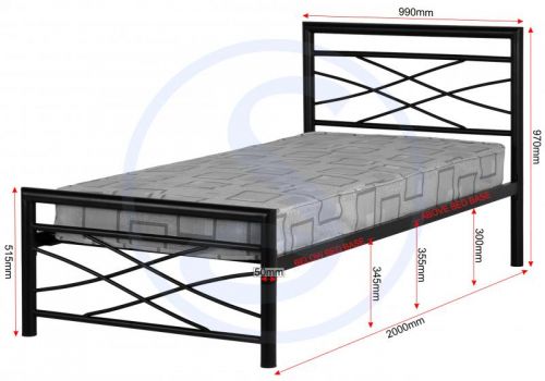 Click Here To Enlarge This Photo Of Kelly metal bed frame