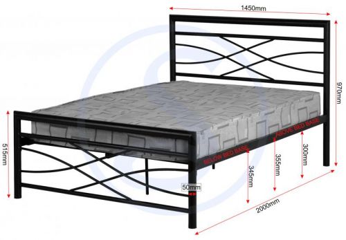 Click Here To Enlarge This Photo Of Kelly metal bed frame