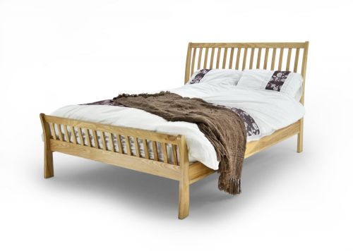 Click Here To Enlarge This Photo Of  Ashton Oak Double Bed Frame.