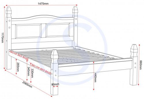 Click Here To Enlarge This Photo Of Corona low foot end bed frame