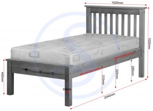 Click Here To Enlarge This Photo Of Monaco low foot end bed frame