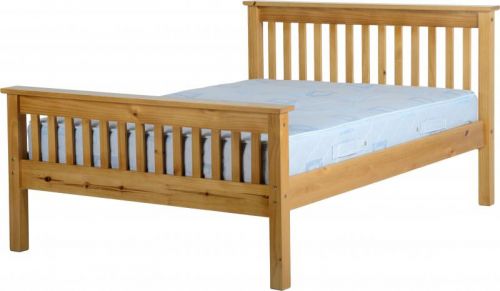 Click Here To Enlarge This Photo Of Monoco 4ft6 double high foot end bed frame