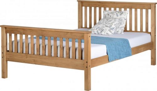Click Here To Enlarge This Photo Of Monoco 4ft6 double high foot end bed frame