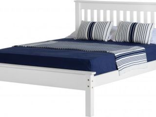 Monoco 4ft6 double low foot end bed frame